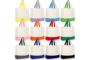 Pack of 12 Canvas Tote Bags: Your Versatile Companion for Everyday Essentials