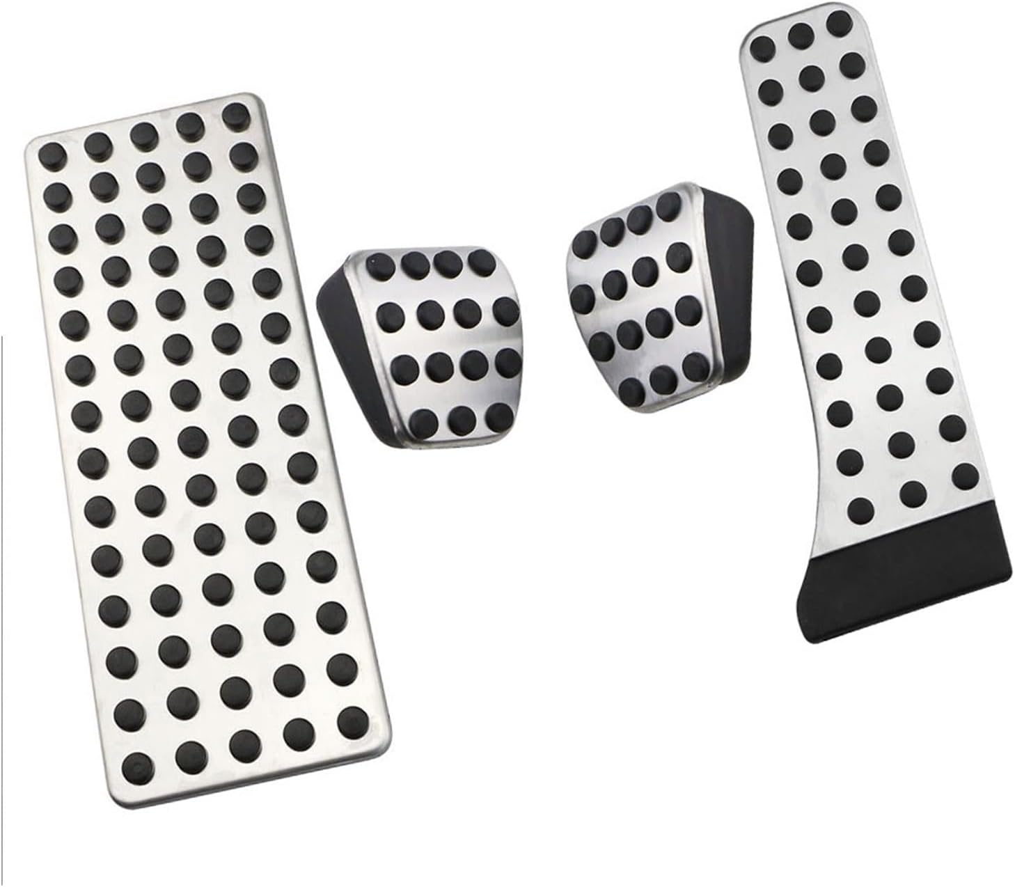 Car Pedal Cover Replacement for Benz C E for for GLC for GLE SL C E Class W211 W212 W210 W203 W204 Acc Rubber and Stainless Steel Fuel Car Brake Pedal Pedals (Color : Rest Pedal)(At with Rest)