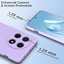 Pikkme OnePlus 12R 5G Back Cover Camera Protection Shockproof Soft Matte Silicone Back Case for OnePlus 12R 5G (Purple) gallery image