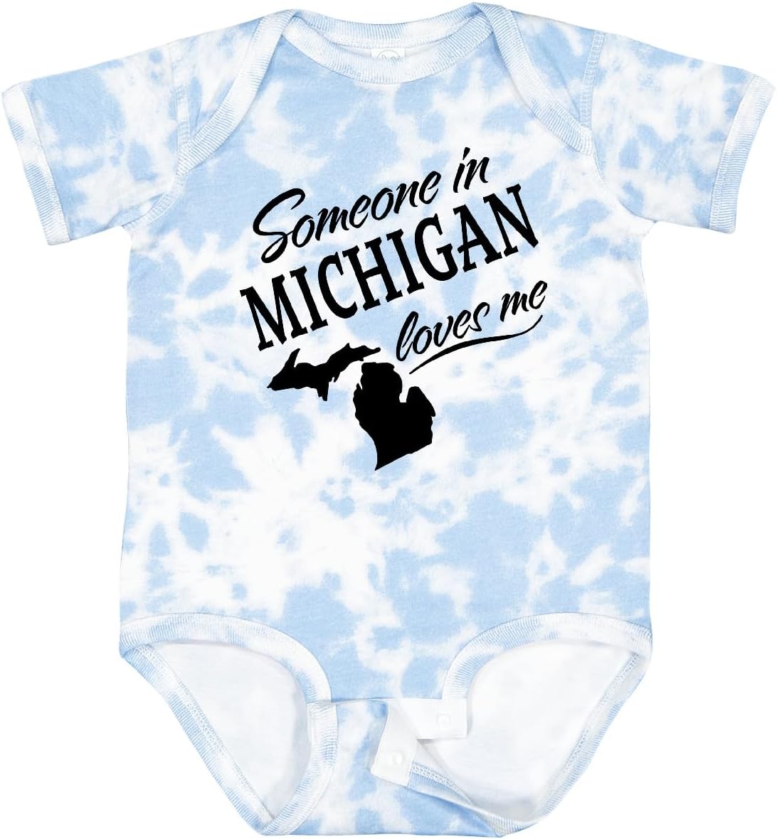 inktastic Someone in Michigan Loves Me Baby Bodysuit