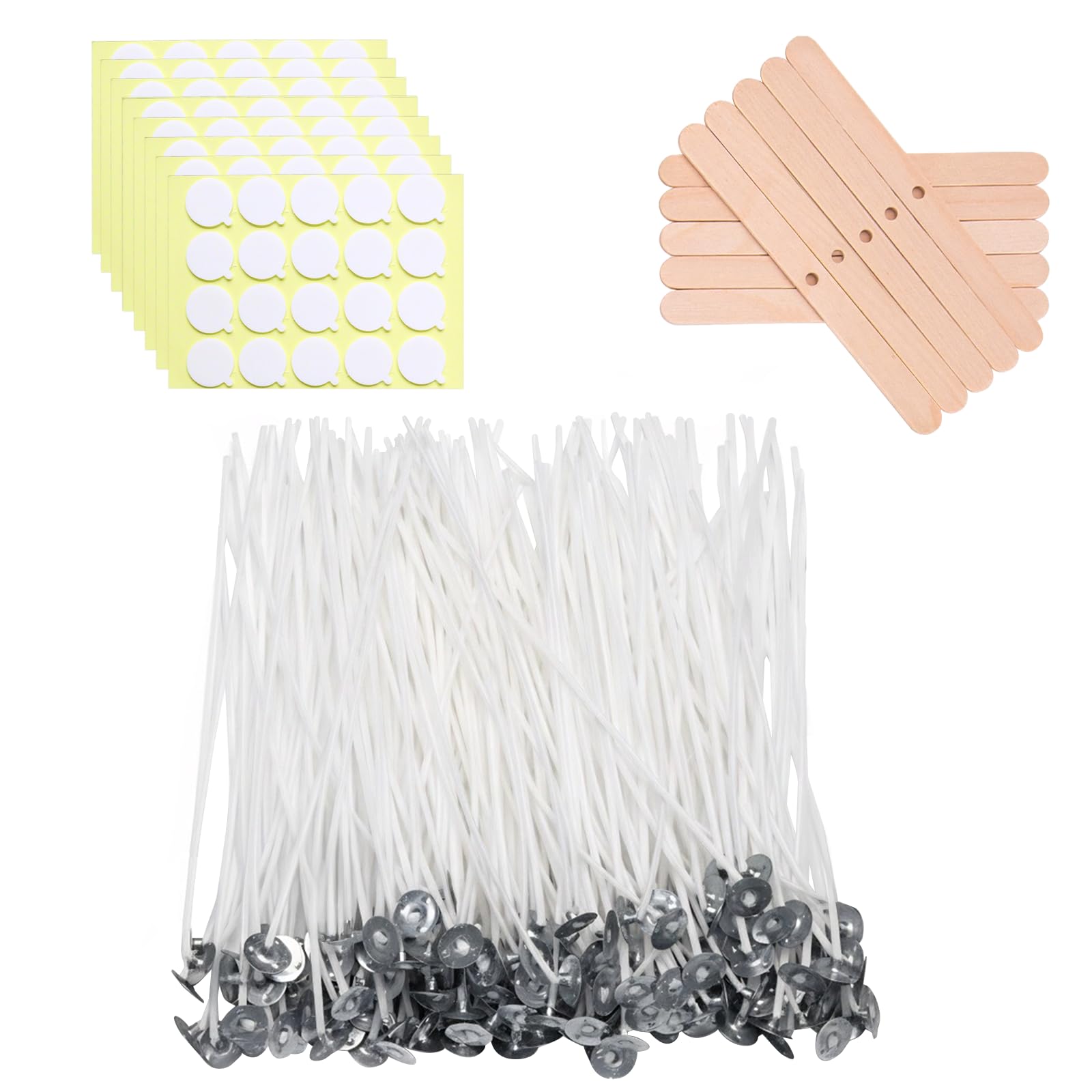 Candle Making Wicks - 160 Pcs Pre-Waxed -10