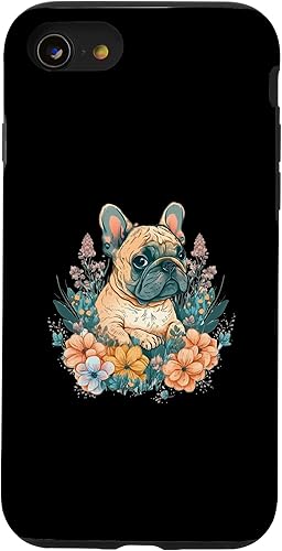iPhone SE (2020) 7 8 Bulldog francés Asia Art Japón China Nature Lover Frenchie Case