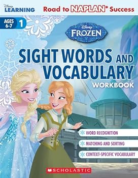 Paperback Disney Learning Workbook: Frozen Level 1 Sight Words and Vocabulary Book