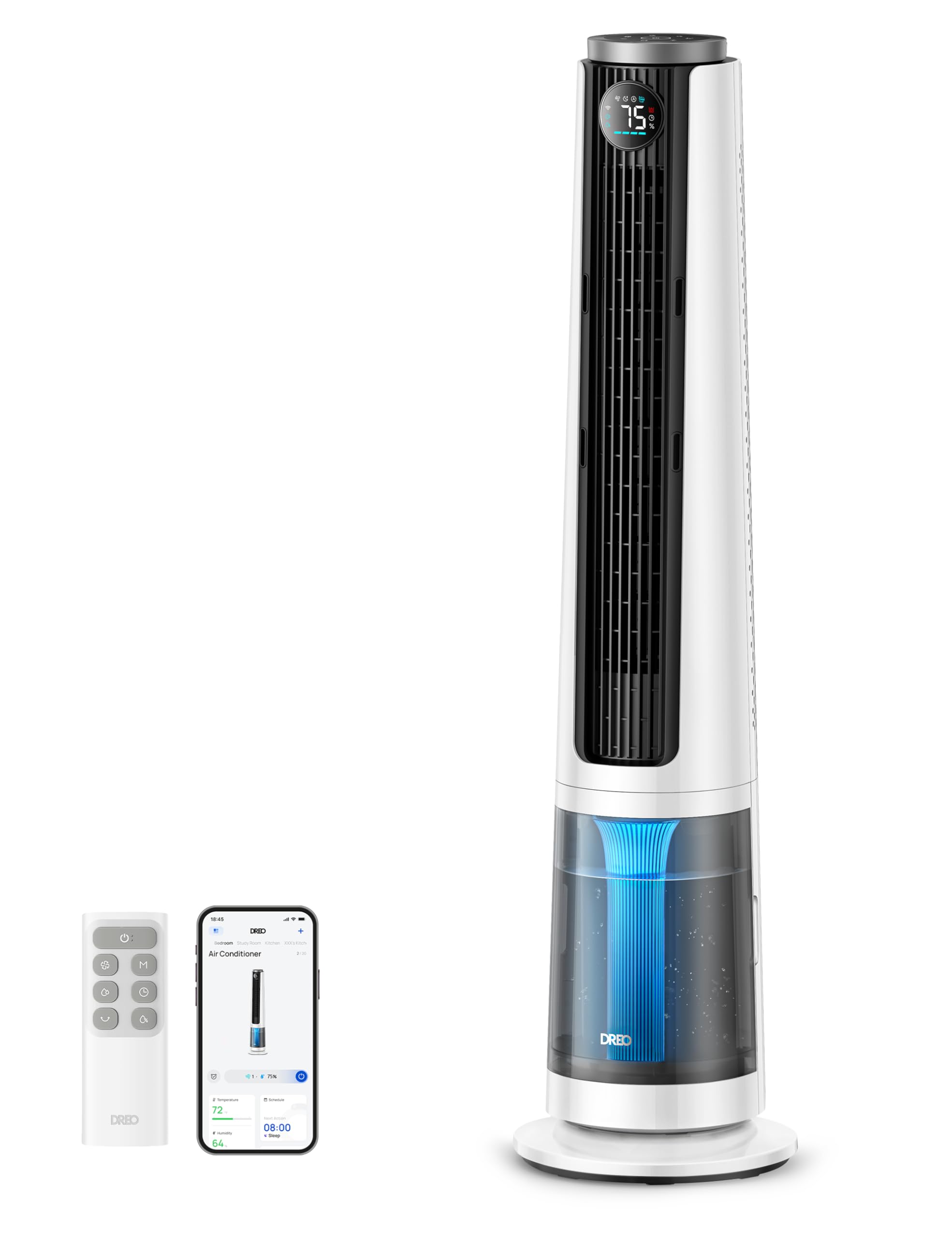 Amazon.com: DREO TurboCool Misting Fan 765S, Tower Fans that Blow