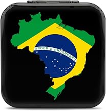 Brazil Map Flag Game Card Case for Switch Customized Pattern Switch Lite Portable Storage Box with 24 Game Card Slots