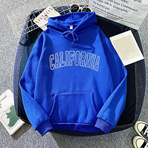 Sweat à capuche ample d'automne, le pull bleu esthétique pour vos sorties - 2
