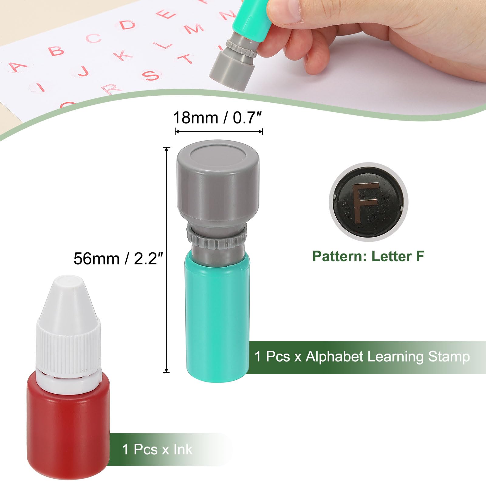 PATIKIL Letter Stamps Self Inking - Image 2