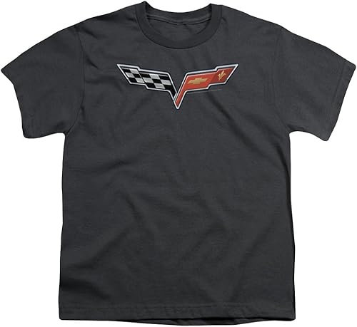 Chevrolet Corvette Medallion - Camiseta juvenil, color gris juvenil, Pequeño juvenil.