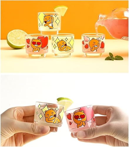 Miniatura 2 de Kakao Ryan Soju Glass Soju Shot Glasses 4p Magic Temperatura alterna
