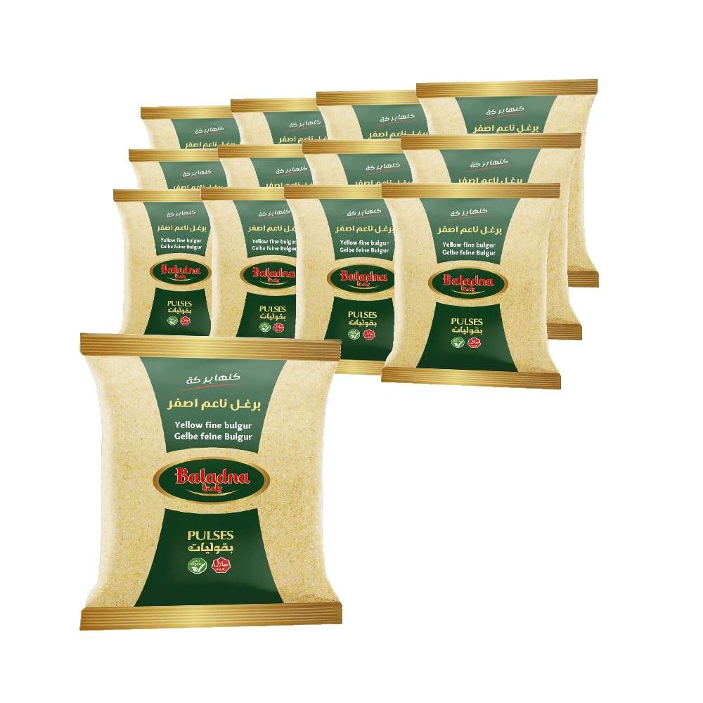 Baladna Gelbe feine Bulgur Halal 900 g x 12 Pcs