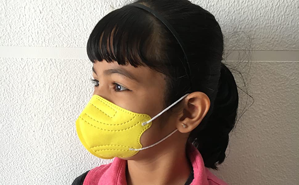 Image of present printed Kids Mask with pack of 10 and 20 pcs, Reuseable, Washable and Fit for kids 3-15 year (multi color)