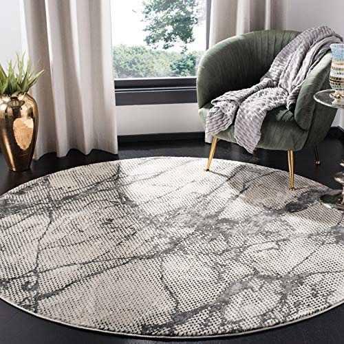 Tapete decorativo Safavieh Lurex 9'x12' gris y negro miniatura 4