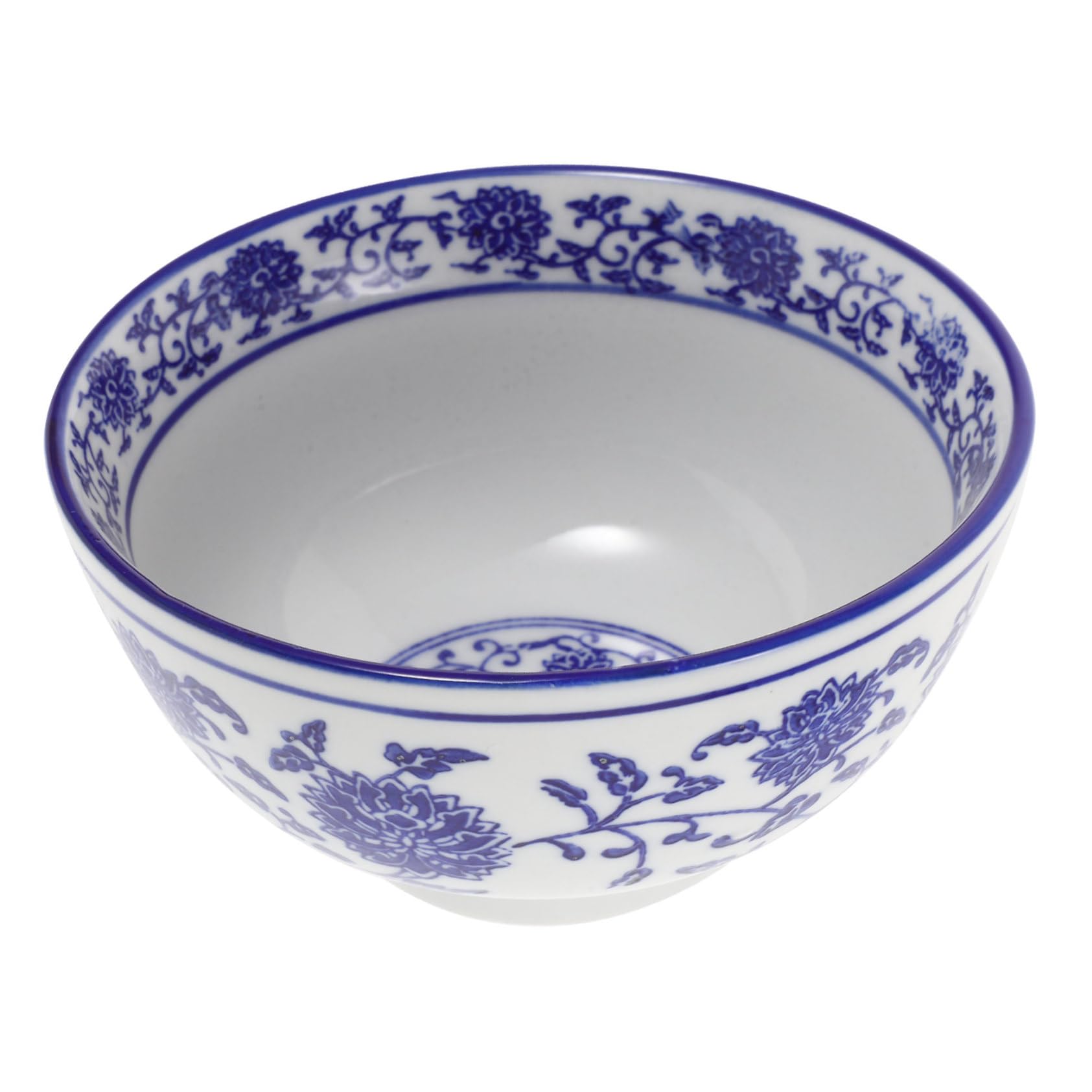 PRETYZOOM 5 Piezas cuenco de porcelana azul y white ensaladera tazón de sopa reutilizable tazón de postre de cereales Tazón de comida de cerámica contenedor de ensalada tazón de cerámica