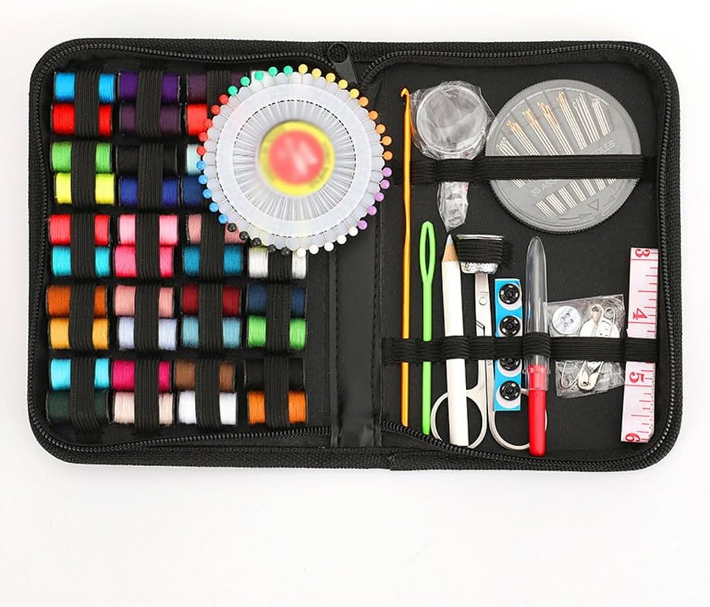 ASWRTYJO Sewing Box Household Hand Sewing Kit Holds Sewing Fabric Sewing Box Set