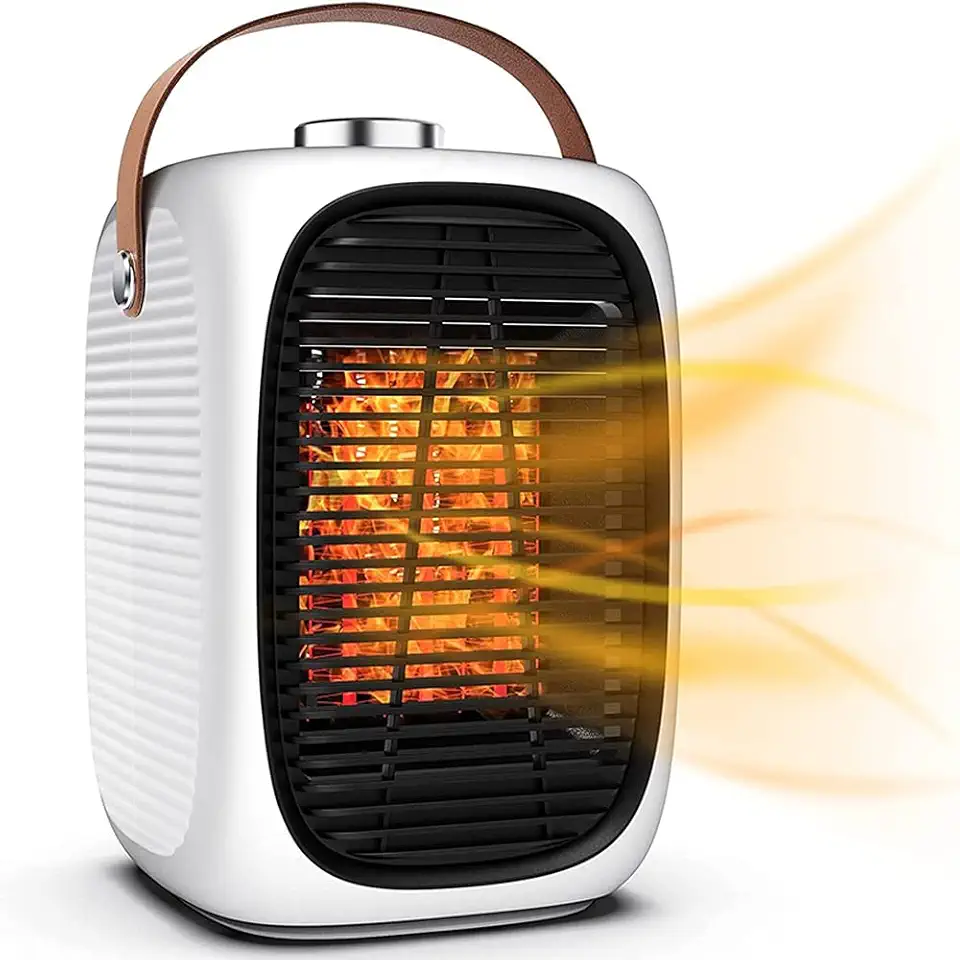 Aquecedor Elétrico Residencial 1500W Alta Potência PTC 3 2S Aquecimento Rápido Silencioso de Mesa