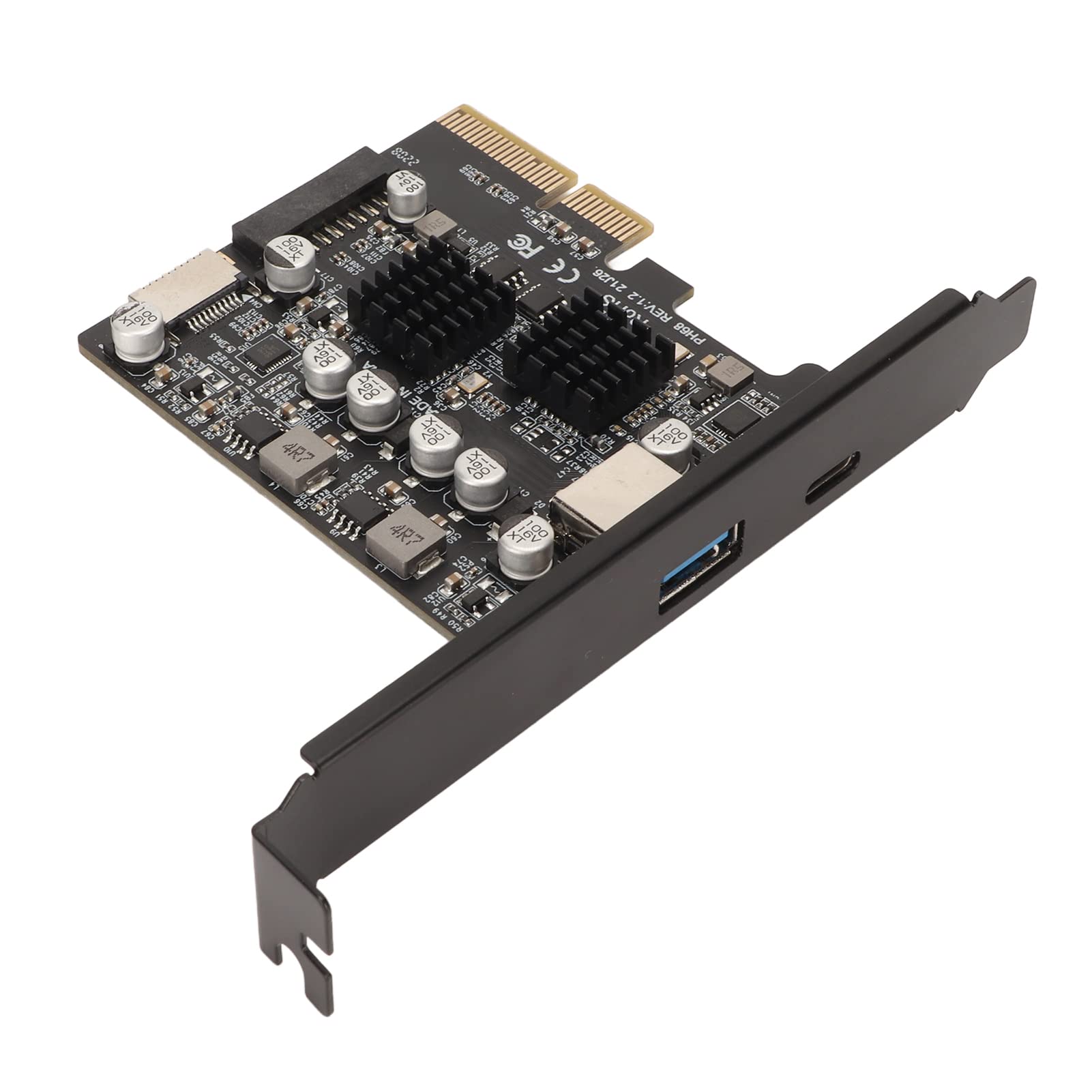 SIXRUN PCIe USB 3.2 Type C Karta, 10Gbps Front Type E
