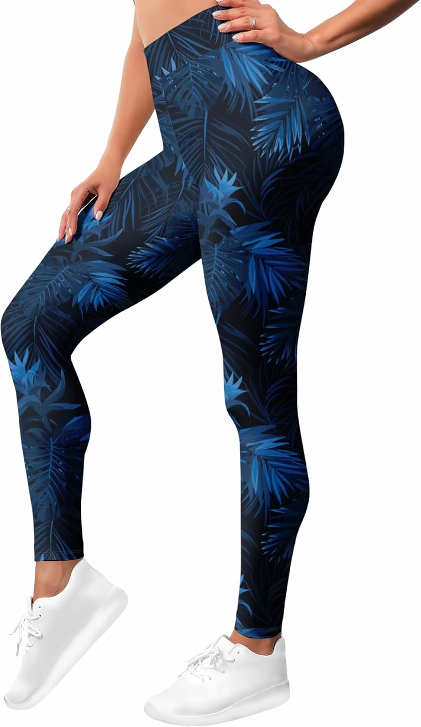 HIVICHI Printed Leggings for Women Pattern Graphic Colorful Cute Crazy High Waisted Workout Gym Running Exercise Yoga Pants