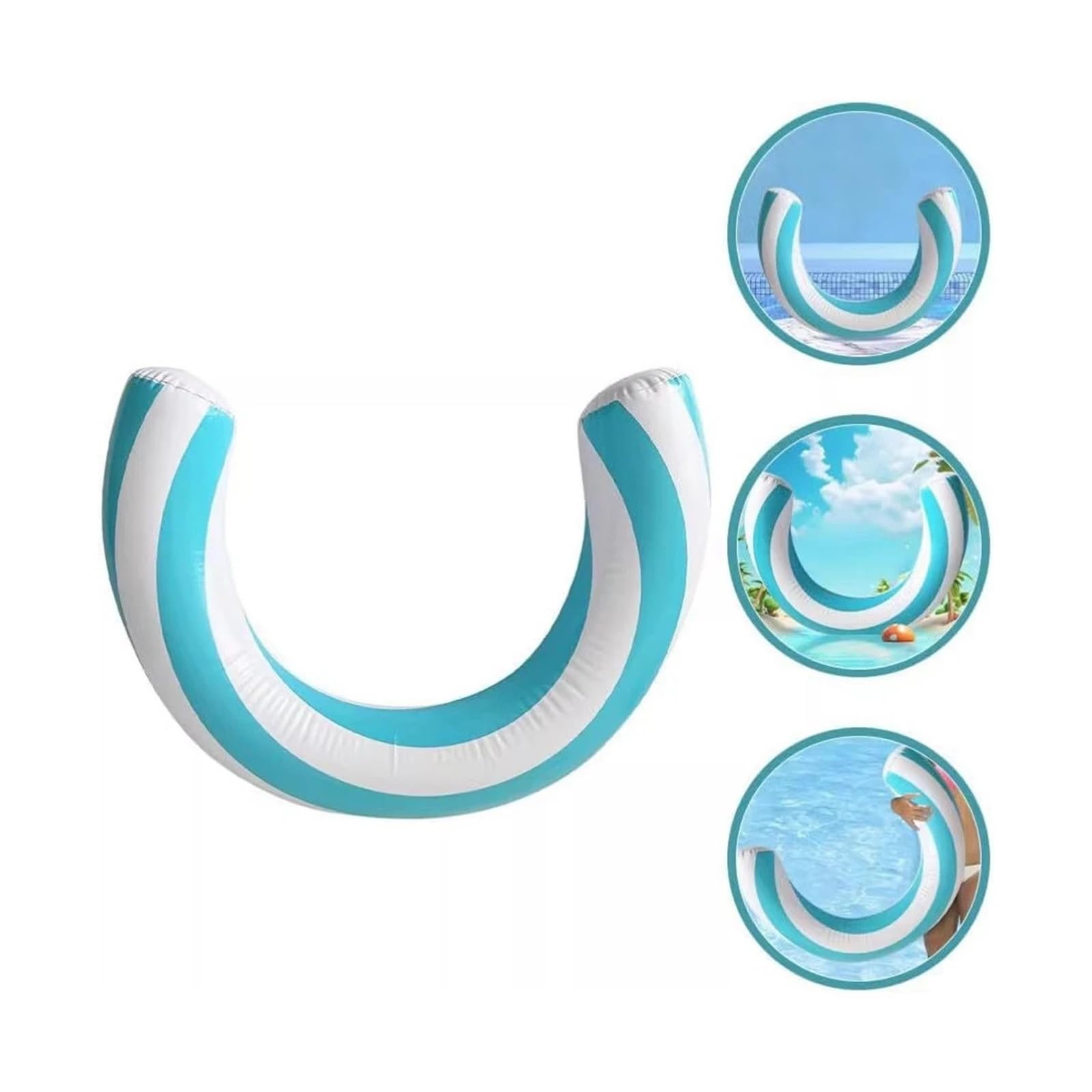 hinchables para Piscina 1 Flotador Inflable for Piscina a Rayas | Accesorio Tubo Anillo Adulto Juguetes Acuáticos De Verano