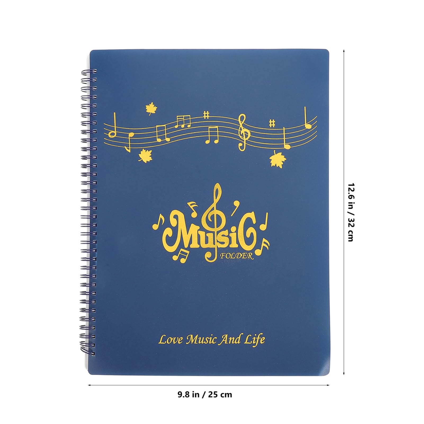 ibasenice Music Folders for Sheet Music Antiglare Flip Folder Pages Marching Band Organizer