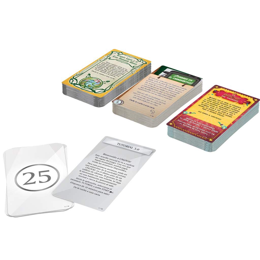 Asmodee | Unlock! Timeless Adventures | Juego de Mesa de Escape Room para Adultos y Familias | A Partir de 10 Años | De 1 a 6 Jugadores | 180 Minutos por Partida | Español