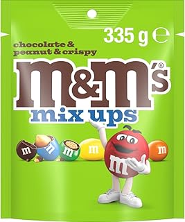 M&M's Mix Up's (Milk Chocolate, Peanut, Crispy) Large Bag, 335g