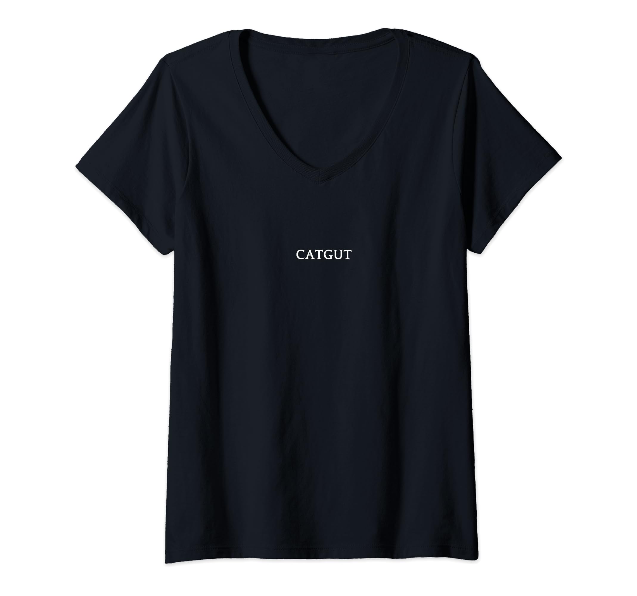 CATGUT English Word Apparel V-Neck T-Shirt