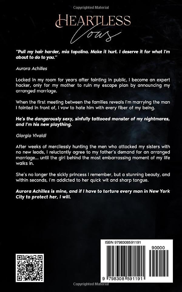 Heartless Vows: A Dark Mafia Arranged Marriage Romance (Vicious Mafia Kings): Paperback