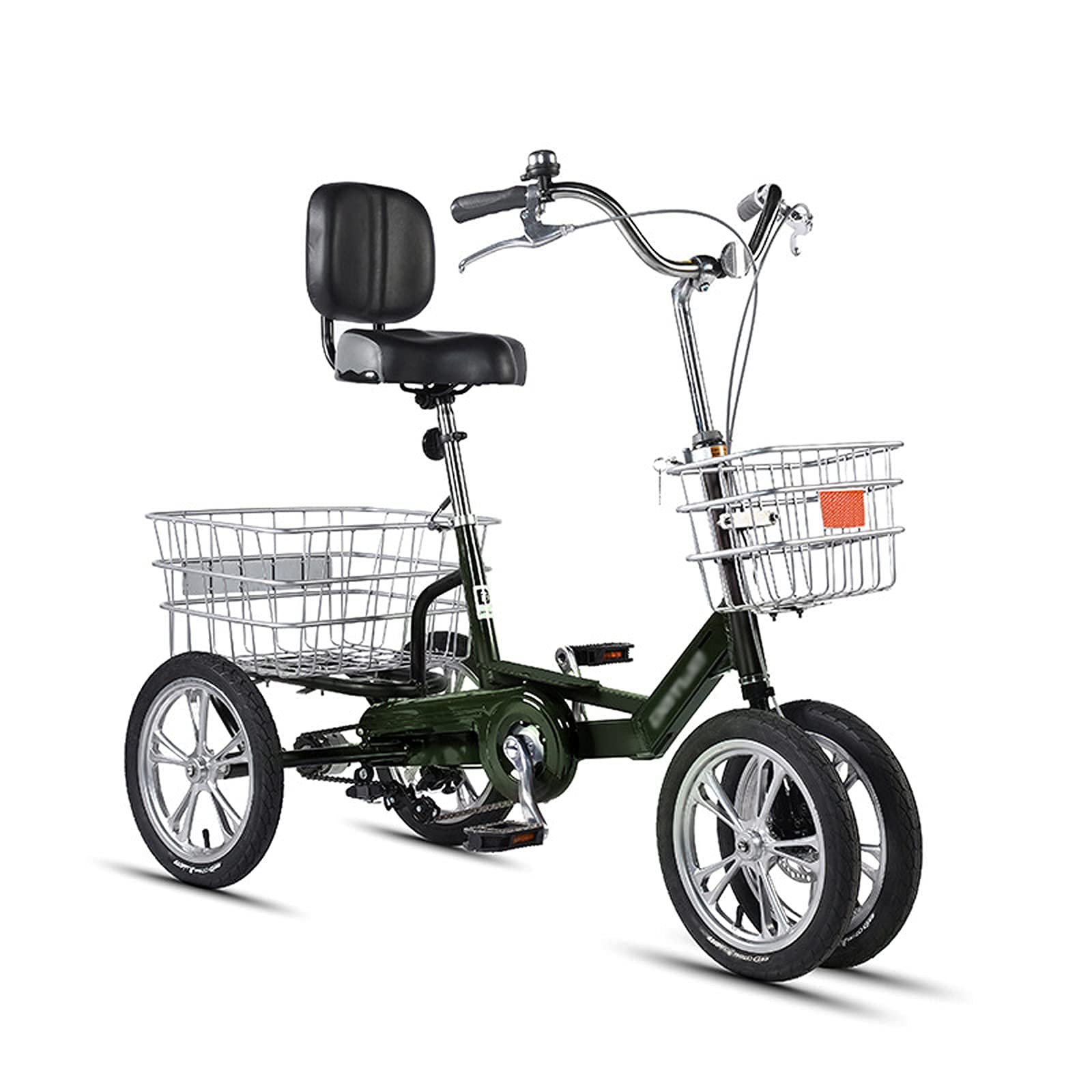 Amazon.co.jp: 大人の三輪車16インチ三輪自転車、高齢者、女性、男性用