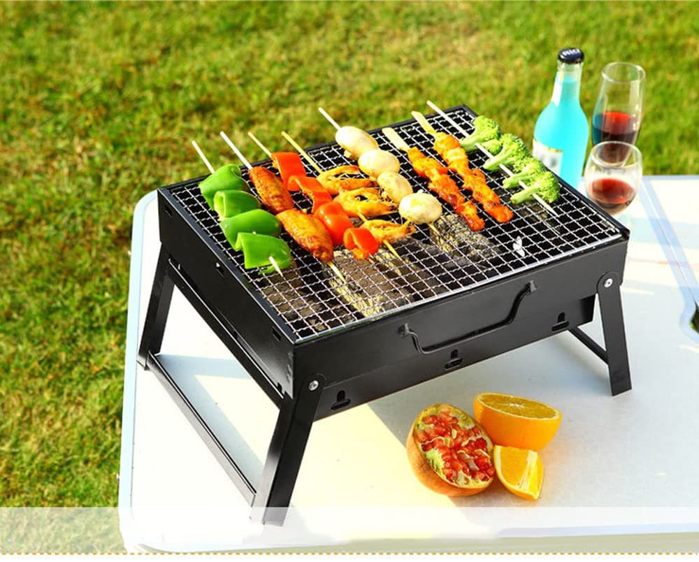 Grill Na Węgiel Drzewny Przenośny Składany Grill Wędzarnia Grill Ze Stali Nierdzewnej/Onecolor/S