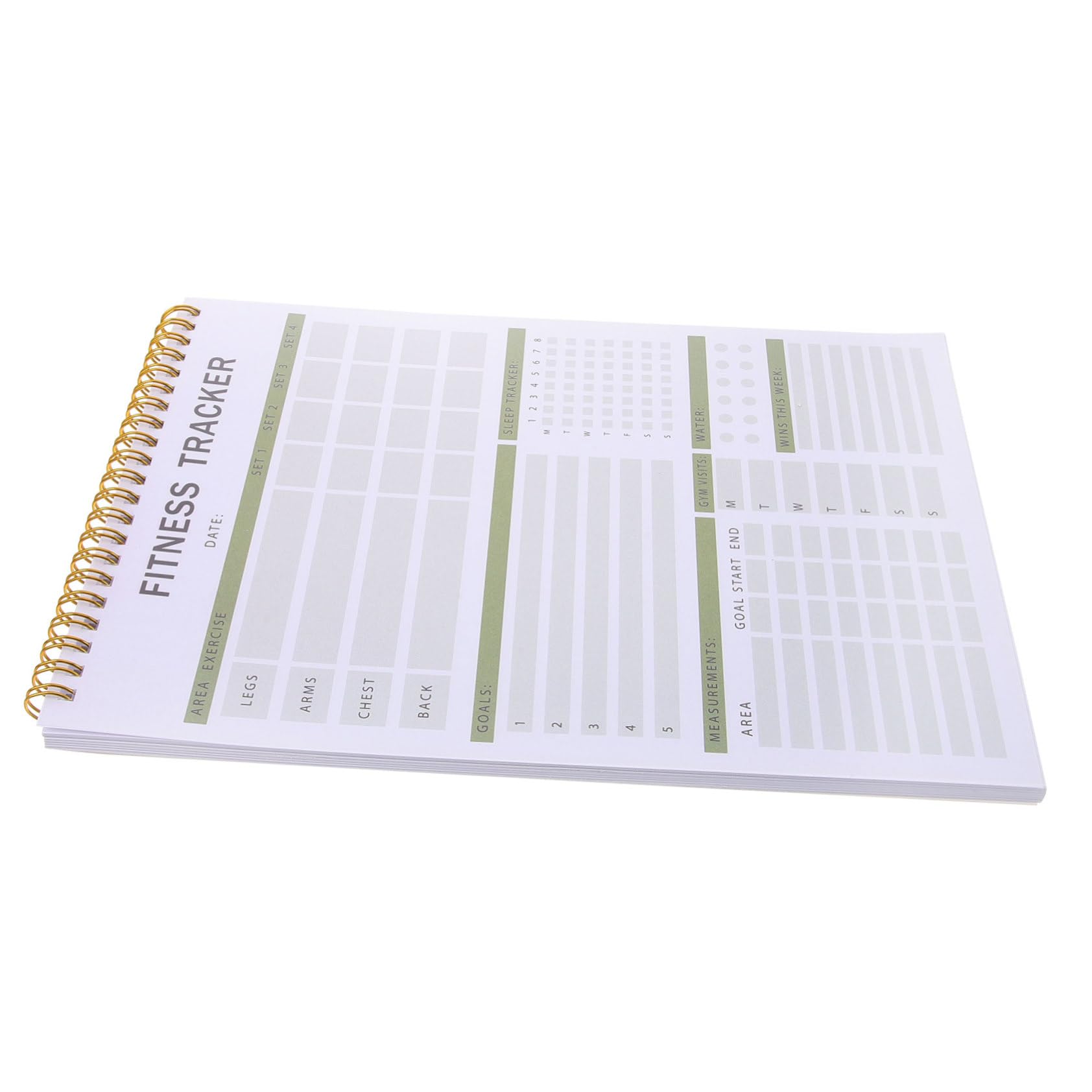 POPETPOP Daily Workout Journal Notebook Portable Fitness Planner Weight Lifting Log Non Exercise Tracker for Habit Formation Self Improvement