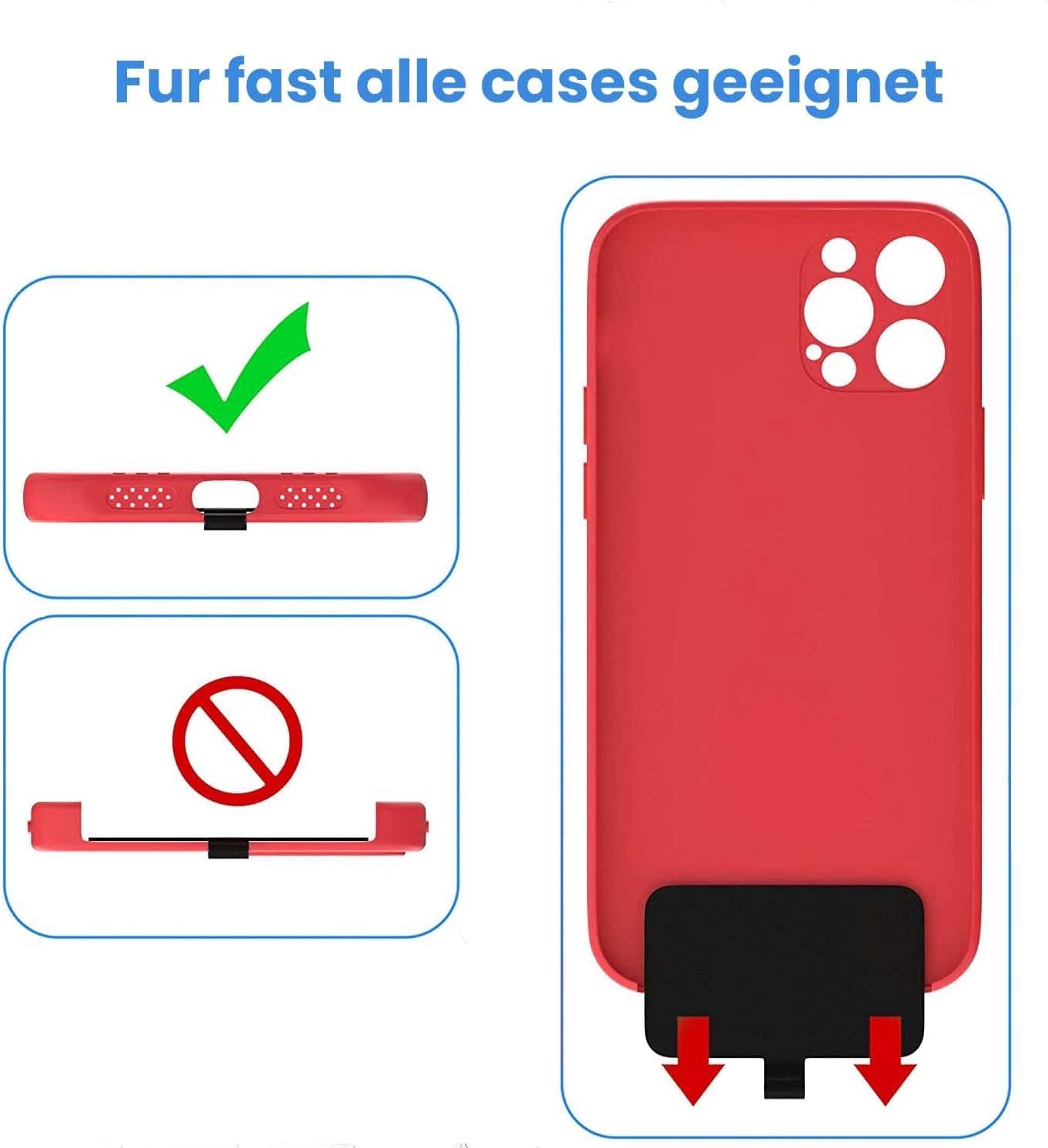 Das GUMO-LONG- Handyband bietet universelle Kompatibilität und Freiheit im Alltag.