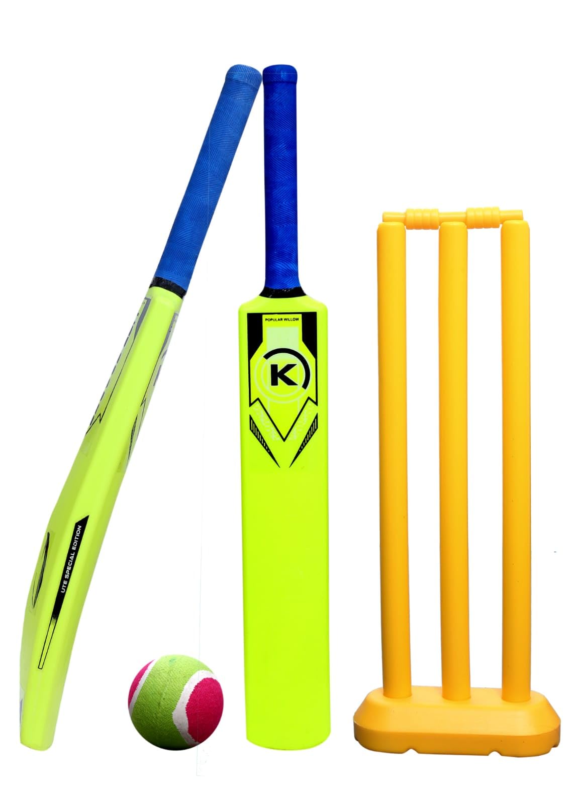 Hyper Kids Hard Plastic Cricket Bat with Wicket Set & 1 Tennis Ball for Kids (Size 5, Age 6-11 Year Old Kids)-image-18