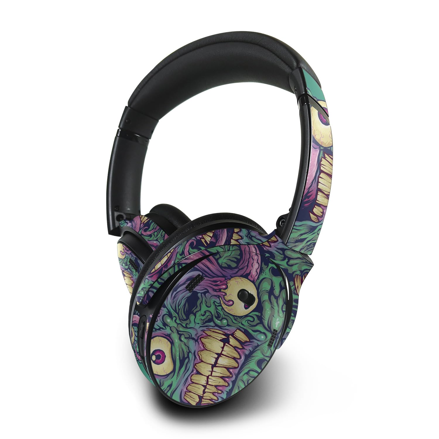 MightySkins Skin Compatible with Bose QuietComfort 45 Headphones - Eyes and Teeth | Protective, Durable, and Unique Vinyl Decal wrap Cover | Easy to Apply, Remove, and Change Styles | Made in The USA
