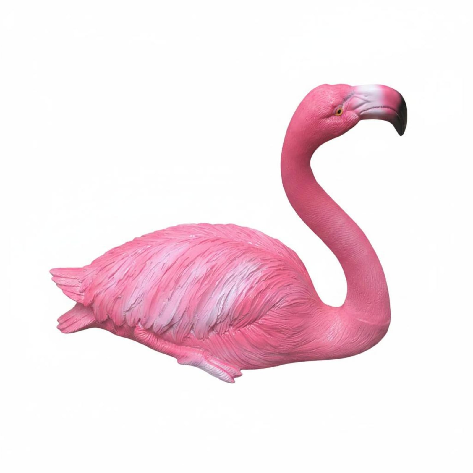 Oiseau d'eau décoratif flottant pour animer un bassin vide - Pack de 2 flamants en résine
