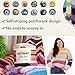 Bernat Blanket Patchwork Tropical Splash Yarn - 2 Pack of 300g / 10.5oz - 100% Polyester - #6 Super Bulky - 220Yards - Knitting/Crochet