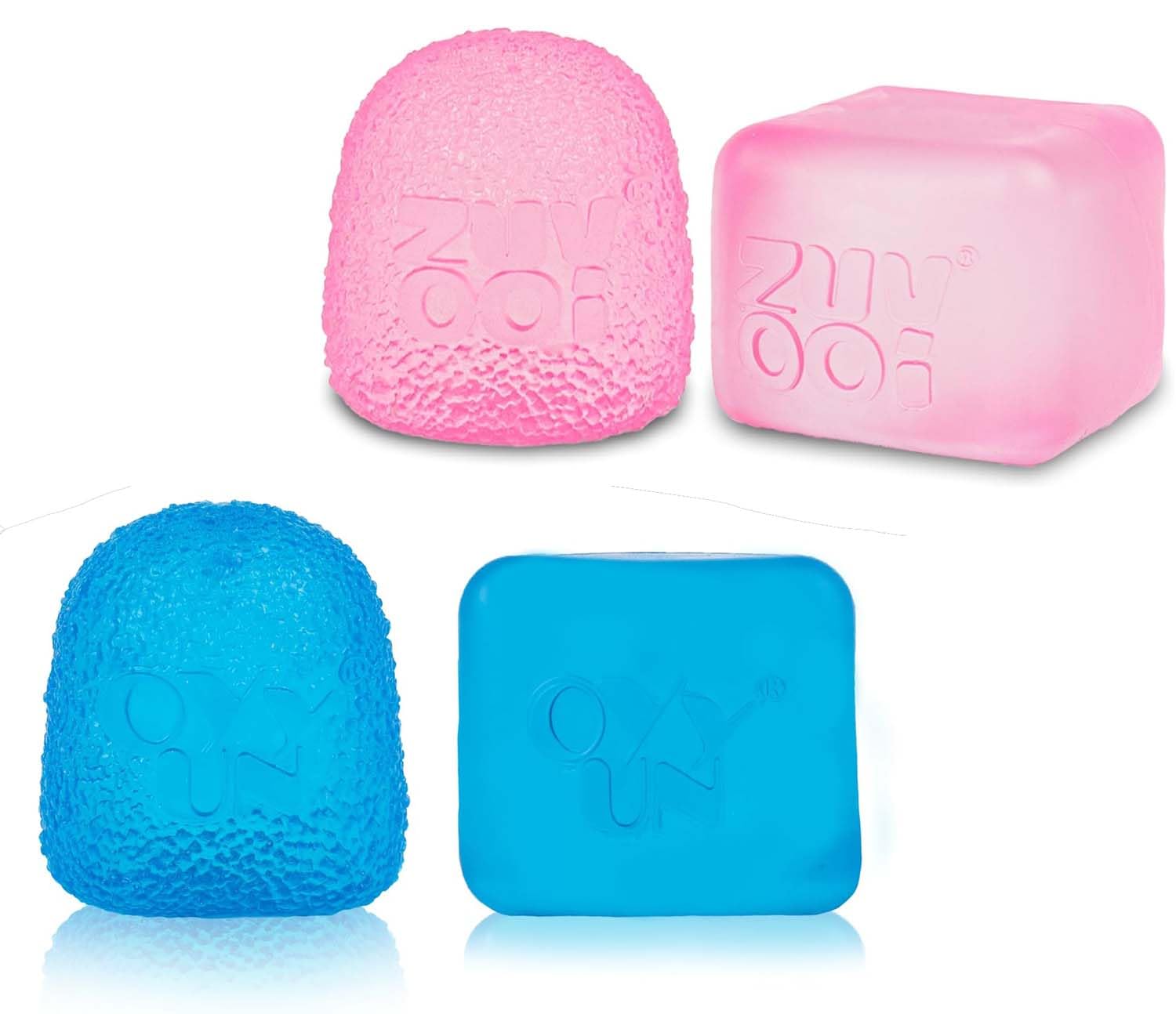 Stress Cube Squishy Balls - Collectible Fudge Candy- Soft Sensory Fidget Toy - (Set of 2) - Slow Rising Stress Balls Stretchy Fidget Fudge Cube for Anxiety Stress Relief(Random Color)