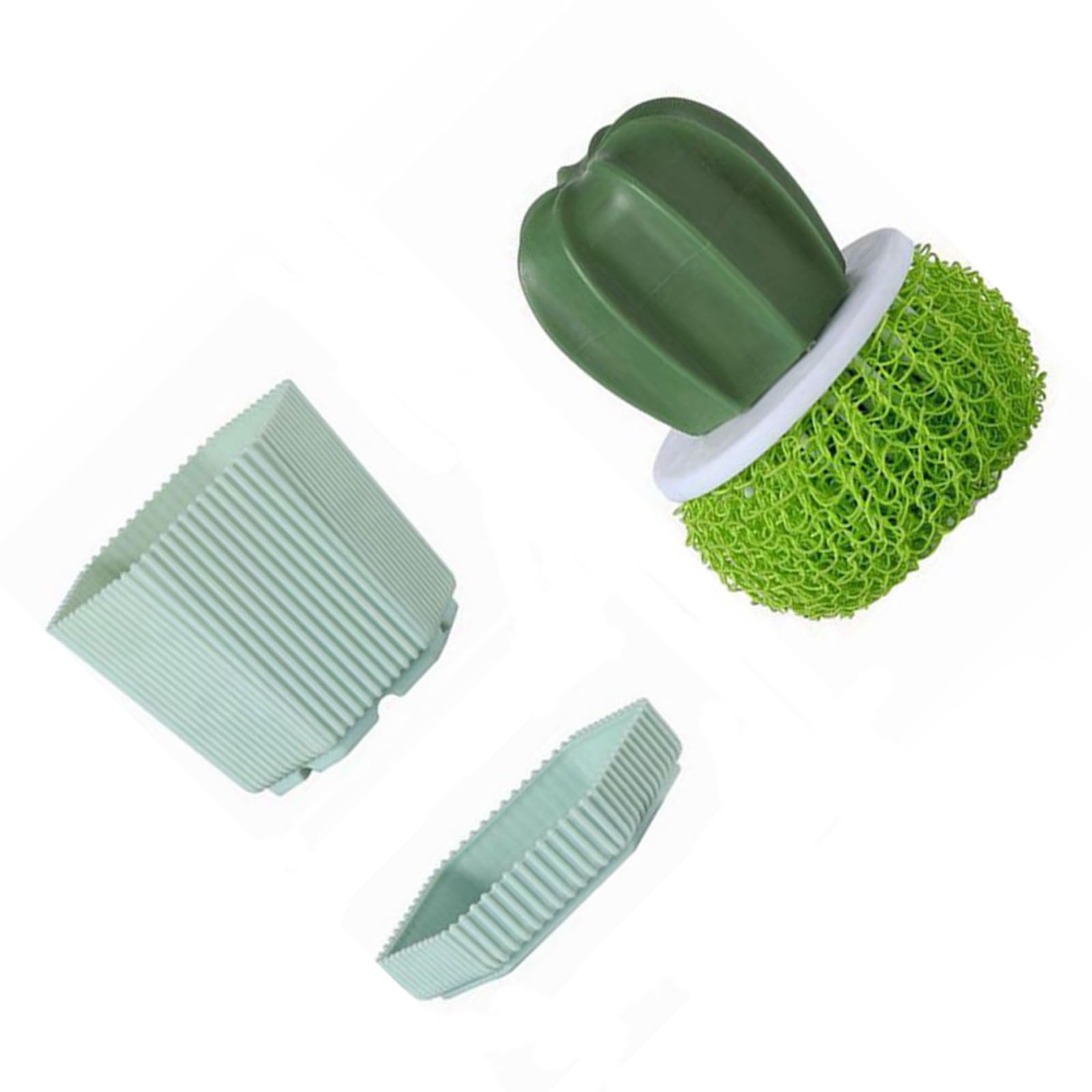 Efficient Cactus Theme Scouring Brush for Pots Pans and Countertops Ergonomic Scrubbing for Kitchen Dishes Washing Cookware Cleaning