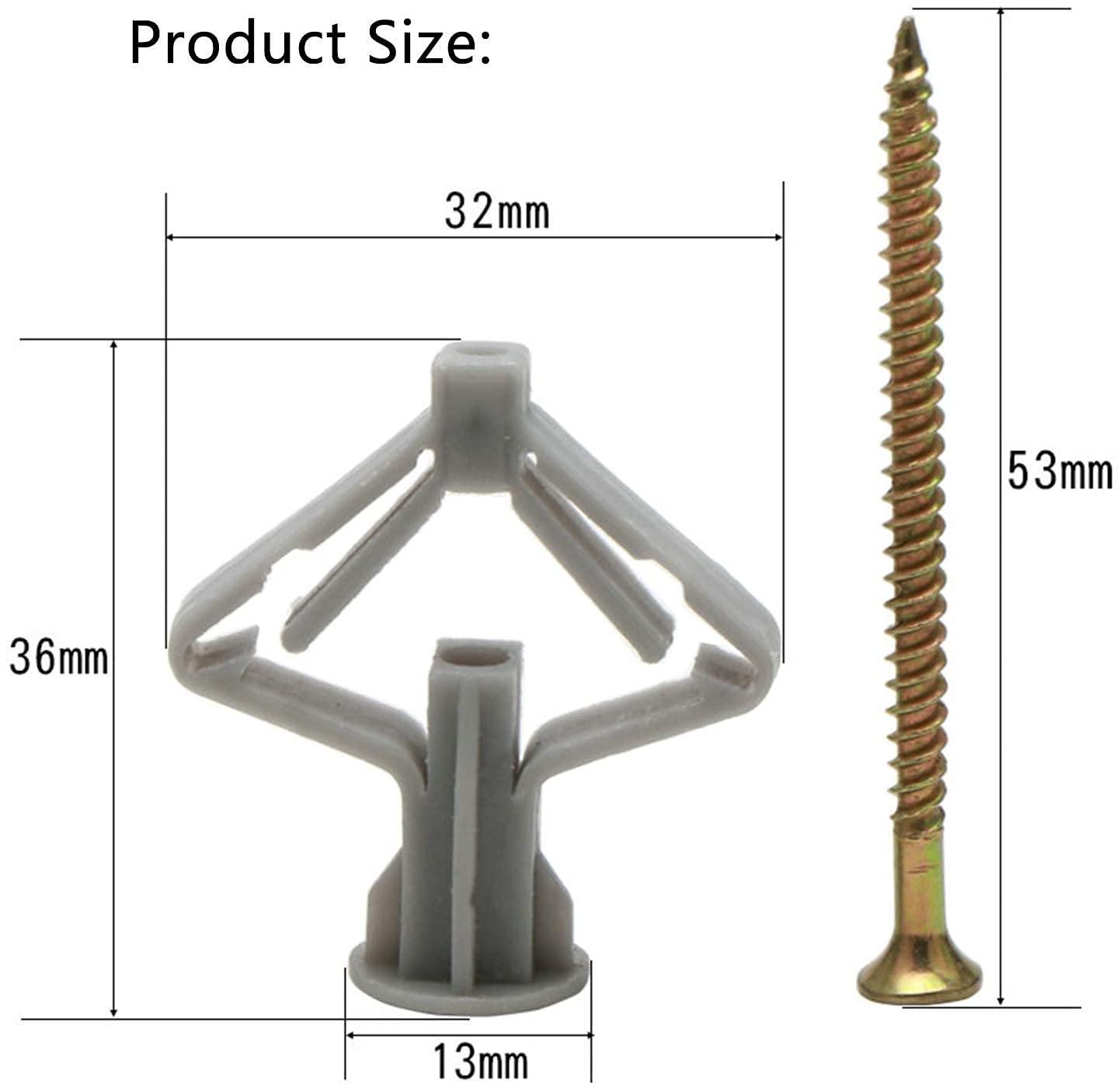 Bеѕt Quаlіtу 🔥 Drywall Anchor Kit - Drywall Screws and Hollow-Wall Anchor Assortment Kit, Anchors, Screws, Wall Anchor Hooks 50pcs, and Hollow-Door Toggle Anchor Prоmо 40% оƒƒ Drywall Anchor Kit - Drywall Screws and Hollow-Wall Anchor Assortment Kit, Anchors, Screws, Wall Anchor Hooks 50pcs, and Hollow-Door Toggle Anchor