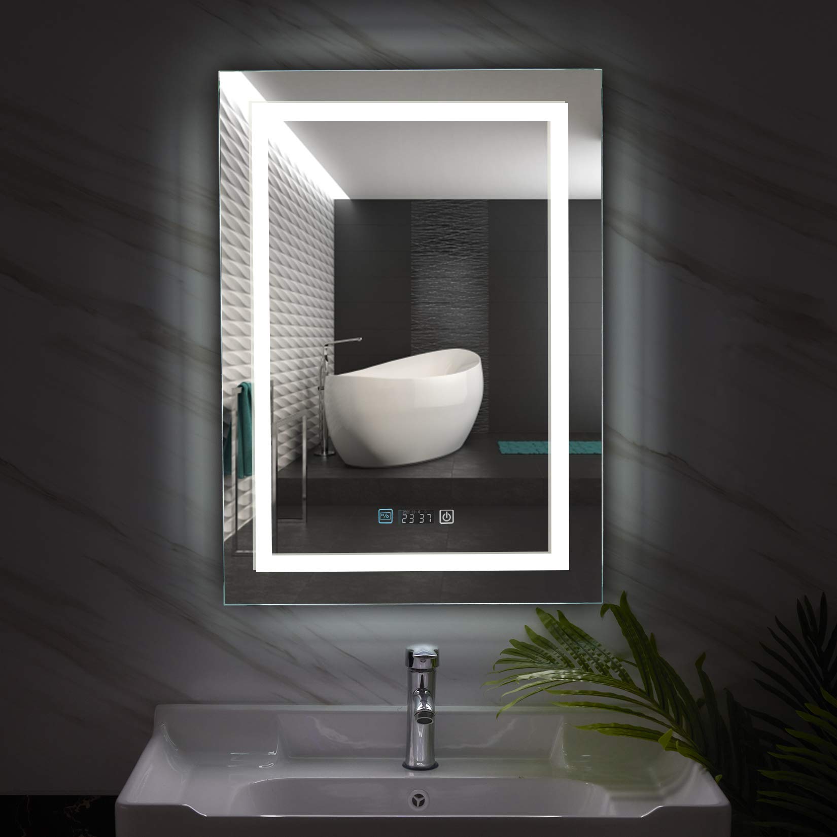 Buy LUVODI Illuminated Bathroom Mirror, Wall ed Vanity LED Mirror with