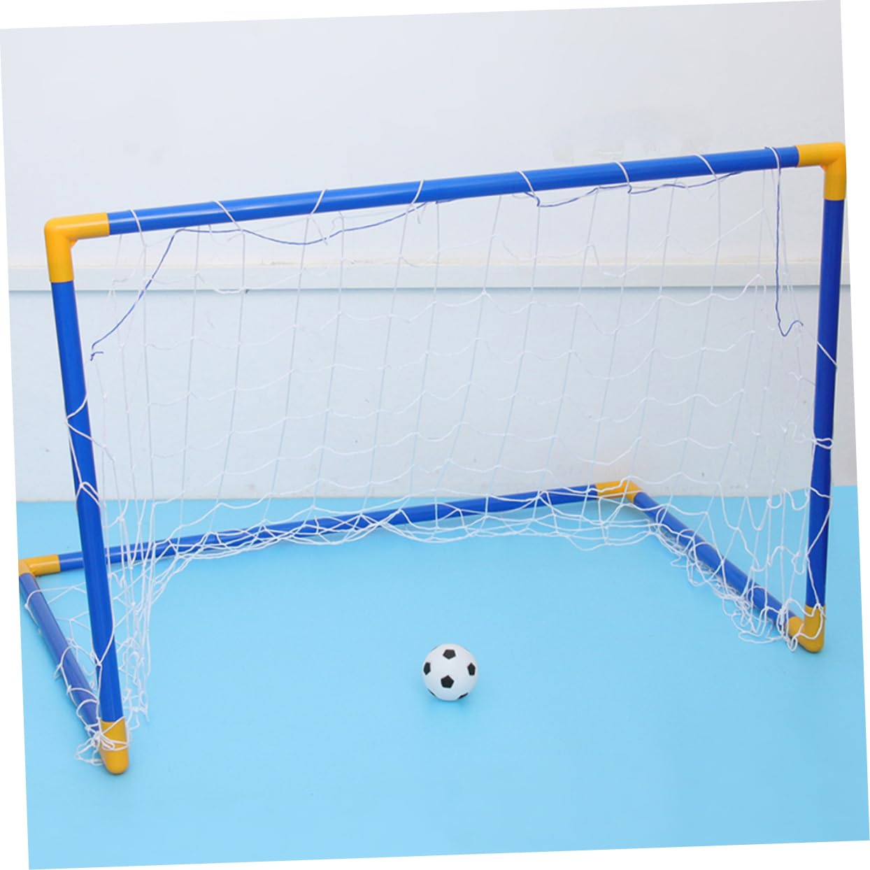 ibasenice 1 Set Football Goal Net Frame Portable Soccer Goal Football Net Sports Equipment Soccer Frame Plastic