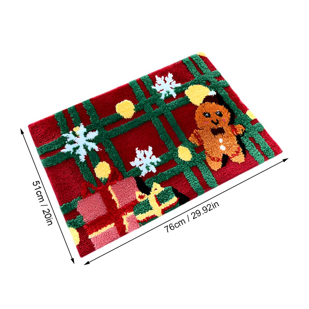 Świąteczne dywaniki kuchenne 51 cm x 76 cm Boże Narodzenie mata świąteczna dekoracja wycieraczka świąteczna wycieraczka dywan wejście antypoślizgowa mata zatrzymująca brud na zewnątrz wewnątrz