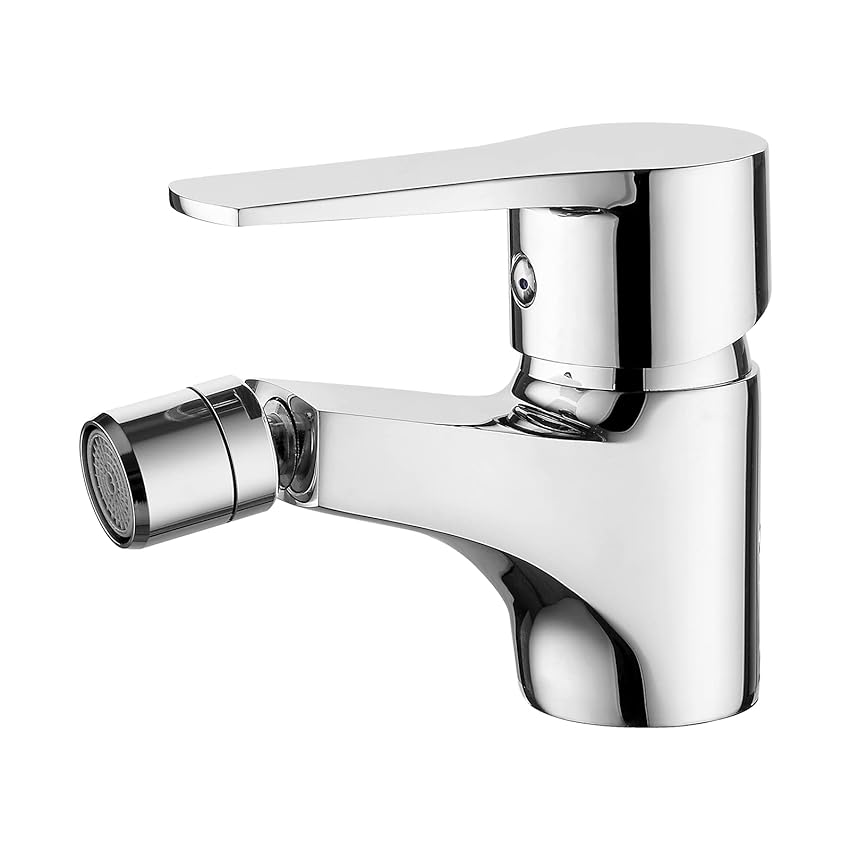 Ibergrif M15057 Star, Miscelatore Bidet Bagno Monocomando, Bidè per Lavabo, Cromo, Argento