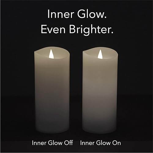 Miniatura 36 de Vela LED sin llama multicolor parpadeante de 3 x 7 pulgadas, funciona con pilas, cera real, blanco, control remoto con temporizador Blanco