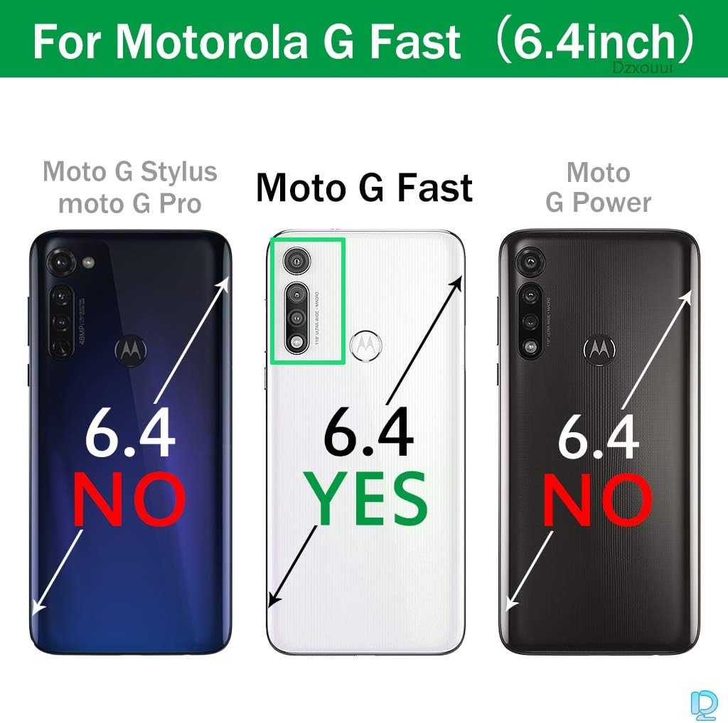 Dzxouui Compatible with Moto G Fast Case,Motorola G Fast Case,Protective Phone Cover Shockproof Soft TPU Case for Motorola Moto G Fast(DL-DarkBlue)