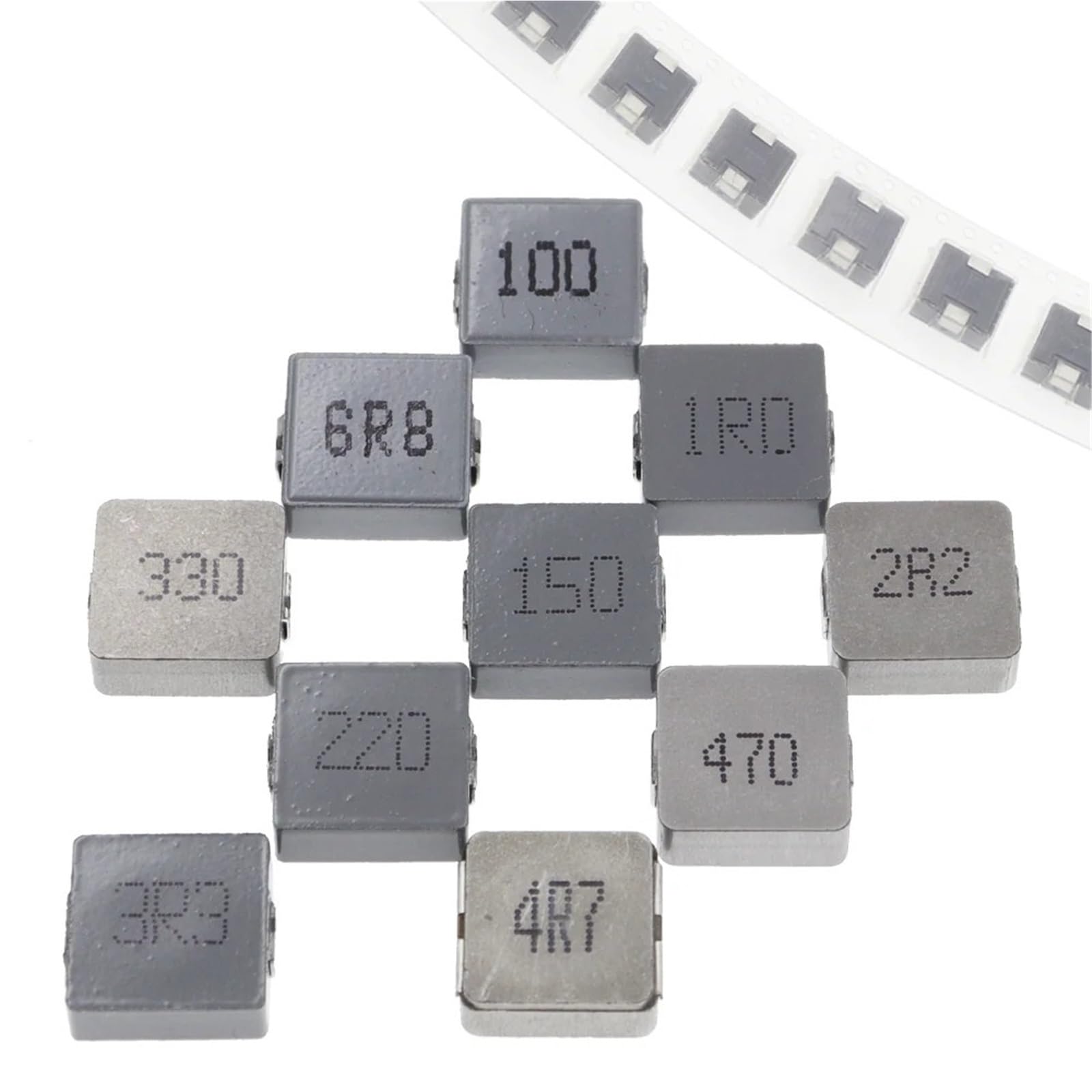 100Pcs 1040 SMD Power Inductor 2.2uh 4.7uh 6.8uh 10uah 22uh 1040 Inductor 10X10X4MM Integrated Molded Inductor(33UH-(330))