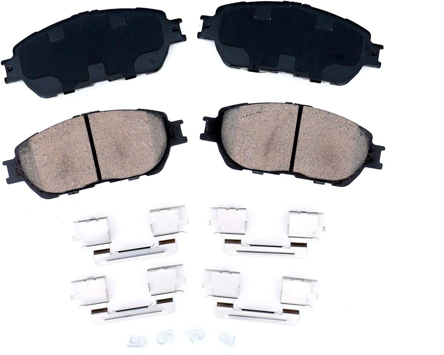 HICKS Front Brake Pad Set D906 Compatible with 2004-2010 Toyota Sienna, 2004-2008 Toyota Solara, 2002-2003 Lexus ES300, 2005-2015 Toyota Tacoma (5 Stud Only)