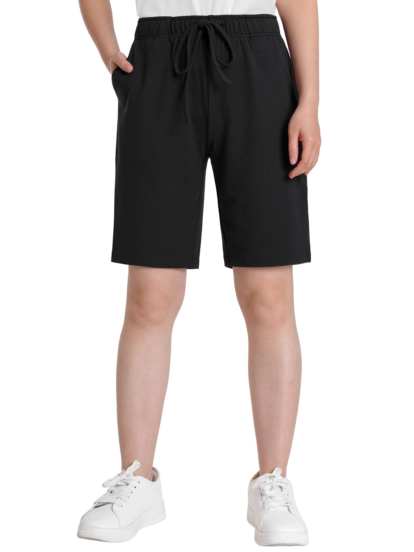 Weintee Women's Petite Bermuda Shorts Petite Length