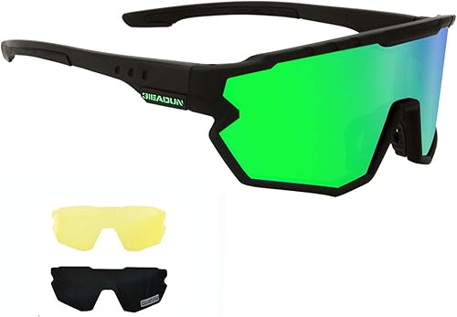 Miniatura 1 de Lentes de sol deportivos, polarizados y con protección UV400, para ciclismo, béisbol, pesca, esquí, correr y golf