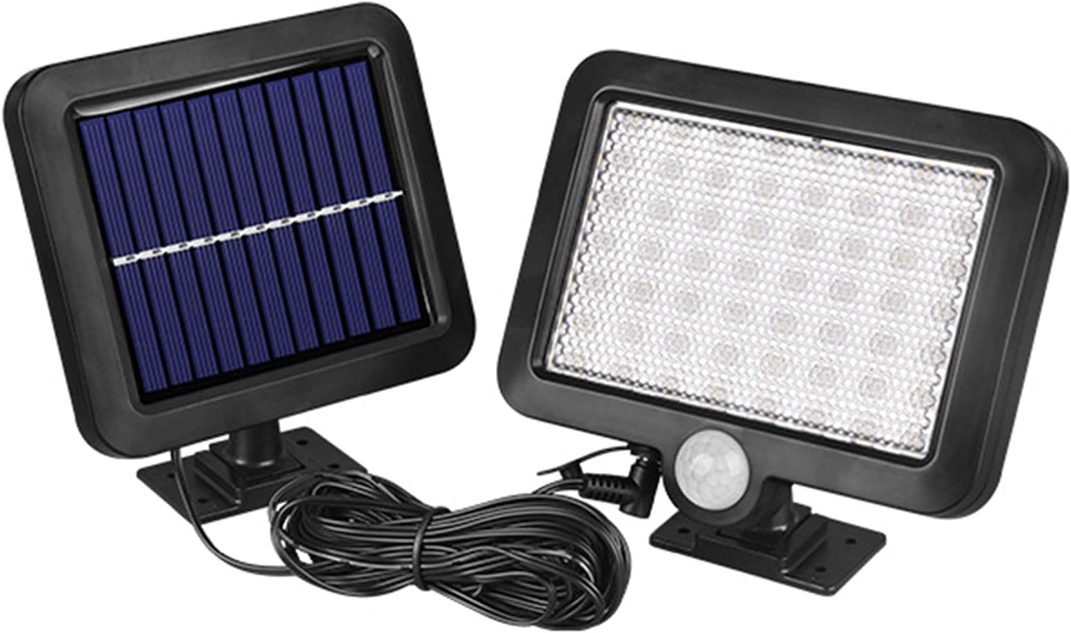 Separated Solar 56LED Induction Wall Lamp Solar-powered Indoor Security Light with Auto On Off Energy-efficient Garage for Porch Pathway Patio