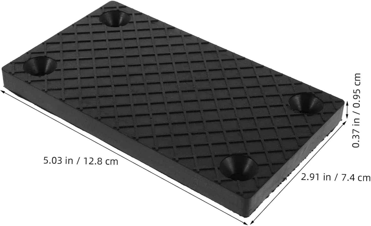 2pcs Car Lift Rubber Pads Black Plastic Cushions for Maintenance